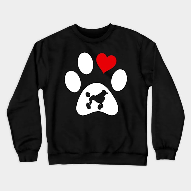 Poodle Lover Crewneck Sweatshirt by JKFDesigns